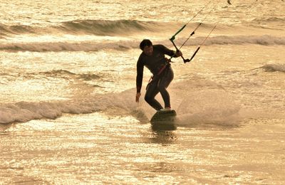 Kitesurf et windsurf le 4 novembre 2017 au Cap d'Agde