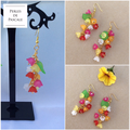 Boucles d'oreilles, fleurs d'ete