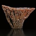 An exceptionally rare and superbly carved rhinoceros horn 'Orchid Pavilion' libation cup, signed Fang Hongzhai, Ming dynasty, 17