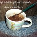 mug cake au nutella