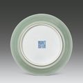 A celadon-glazed dish. Daoguang Period, Qing Dynasty