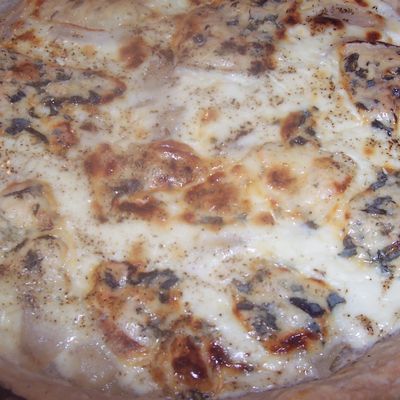 TARTE A LA FOURME D'AMBERT ET AUX POIRES  !