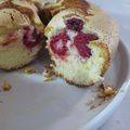 Gâteau moelleux aux framboises