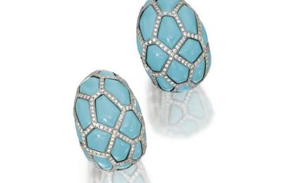 Turquoise jewelry @ Sotheby's. Magnificent Jewels, 14 Apr 11, New York 