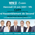 Caen 23 juin 2021: dernier grand meeting de campagne d'Hervé MORIN le Normand...