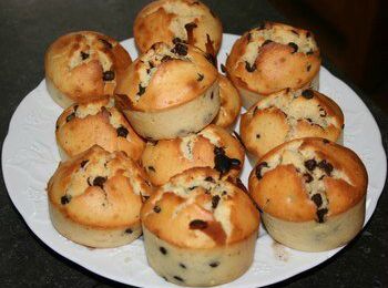 Muffins au pépites de chocolat