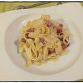 Tagliatelle alla carbonara Home made 