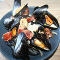 Moules au diot de Savoie fumé