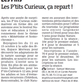 Vu dans la presse : Les P'tits Curieux, ça repart ! (ER 12/09/2016)