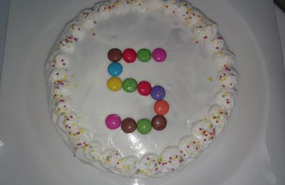 Gâteau confettis