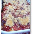 CRUMBLE DE TOMATES AU PARMESAN ET PIGNONS