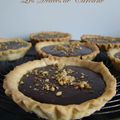 Tarte choco-pralin-caramel au beurre salé