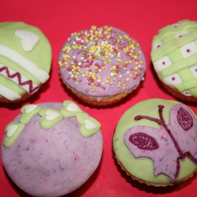 Cupcakes pour gouter d'anniversaire fillettes......