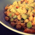 Curry de printemps Fèves-Carottes-Pois chiches