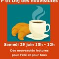 LE P'TIT DEJ DES NOUVEAUTES A LA MEDIATHEQUE DU PEAGE DE ROUSSILLON !