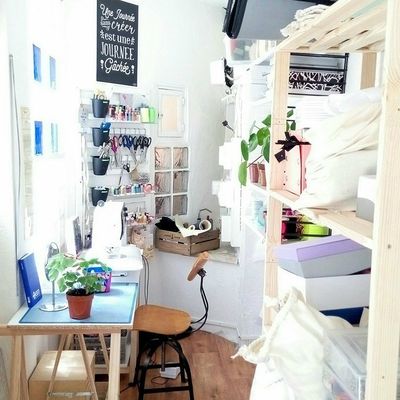 Comment créer un atelier de couture quand on ne dispose que de quelques mètres carrés ? 
