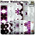 Flower Wedding Pattern Papers...