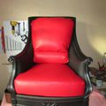 voici un fauteuil directoire repeint en noir