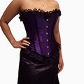 Le corset victorien violet et noir