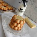 Sablés "saint-honoré" au chocolat blanc