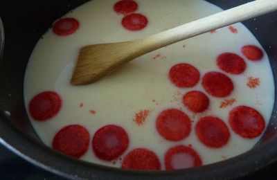 Riz au lait à la fraise tagada ...
