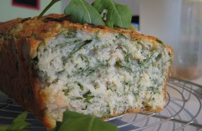 cake truite, ruccola et wasabi