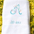 Drap de bain pour les 20 ans d'Alice