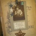 ANCIENNE CARTE POSTALE * PINCE A BOUGIE* ETOILES PAPIER ET METAL VIEILLI & BILLET POUR UN NOUVEAU CIRQUE ANNEE 1912 / 1913