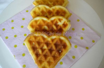 Gaufrettes en forme de coeur