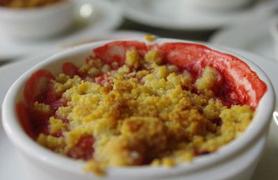 Crumble Rhubarbe-Fraise