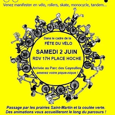 Fête du vélo le 2 juin