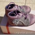 Chaussures cuir coloris violet GBB taille 21