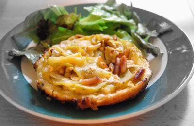 #248 - Tarte tatin de courgettes au chèvre et pignons