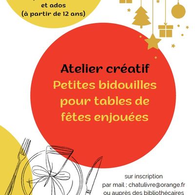 Atelier créatif "Petites bidouilles pour tables de fêtes enjouées"