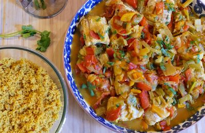 Tajine de poisson aux légumes