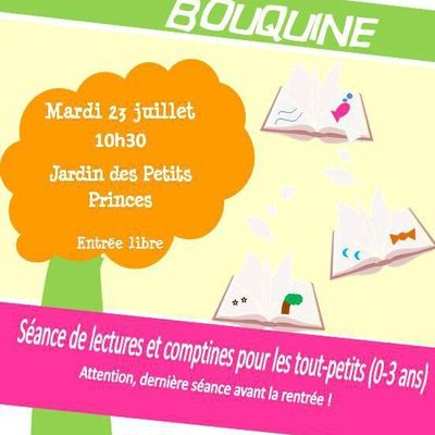 Lecture pour les bambins mardi 23 juillet Tauves