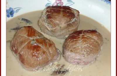 Paupiettes de veau flambées au cognac