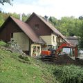 RESEAU DE GÎTES A LA FERME AUBERGE DES BUISSONNETS A BOURBACH-LE-HAUT: LES TRAVAUX ONT DEMARRE.