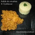 Poèlée de crevettes à l'indienne