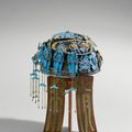 A lady's headdress (dianzi), around 1900