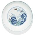 A doucai 'narcissus' dish, Yongzheng mark and period (1723-1735)
