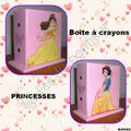 Boîte à crayons princesse