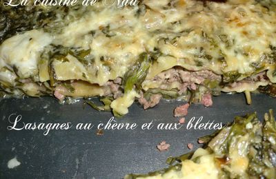 Lasagnes au chèvre et aux blettes