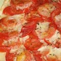 Tarte fine tomates - mozzarella