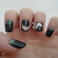 Nail art plumes 