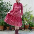 Robe vintage framboise