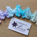Papillons en voile d'organza, de nouvelles couleurs pour vos bijoux de mariage !