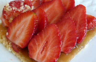 Tarte fraise-rhubarbe