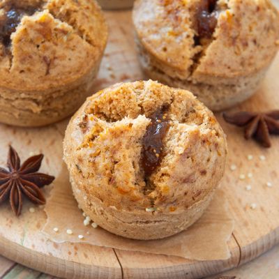 Muffins {millet, confiture de figue & épices douces} #vegan #vapeurdouce