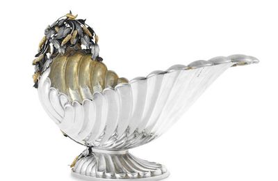 BUCCELLATI: a large silver centrepiece, Italy, 20th century